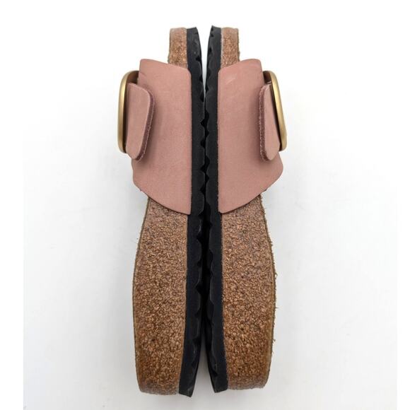 Birkenstock Madrid Big Buckle Nubuck Leather Sandals Women's Old Rose US5 EU36 - Picture 6 of 13